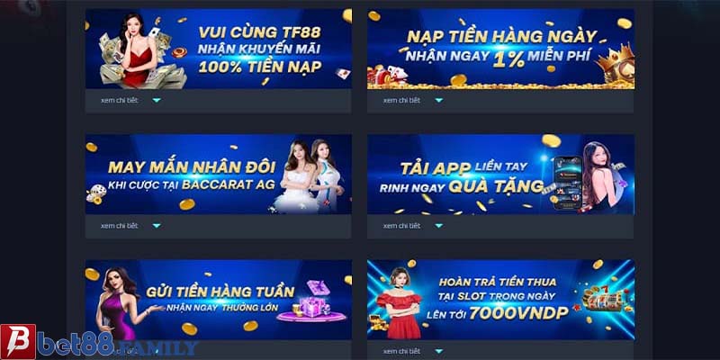 Cập nhật mới nhất về các sự kiện tặng 100% tiền thưởng